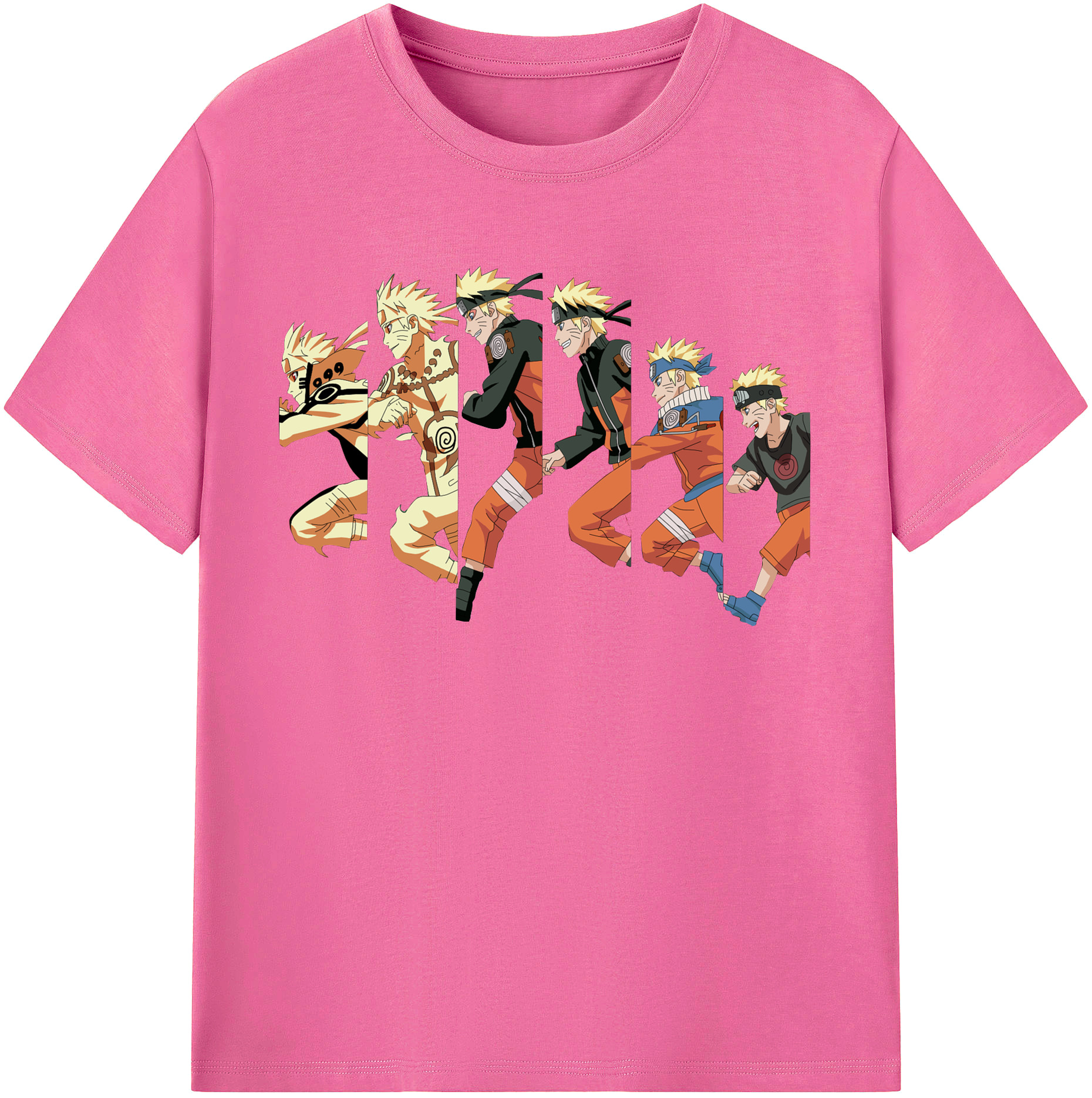 （画像用） NARUTO -ナルト- うずまき ナルト Uzumaki Naruto レディースカジュアルプリントTシャツ（綿100％）